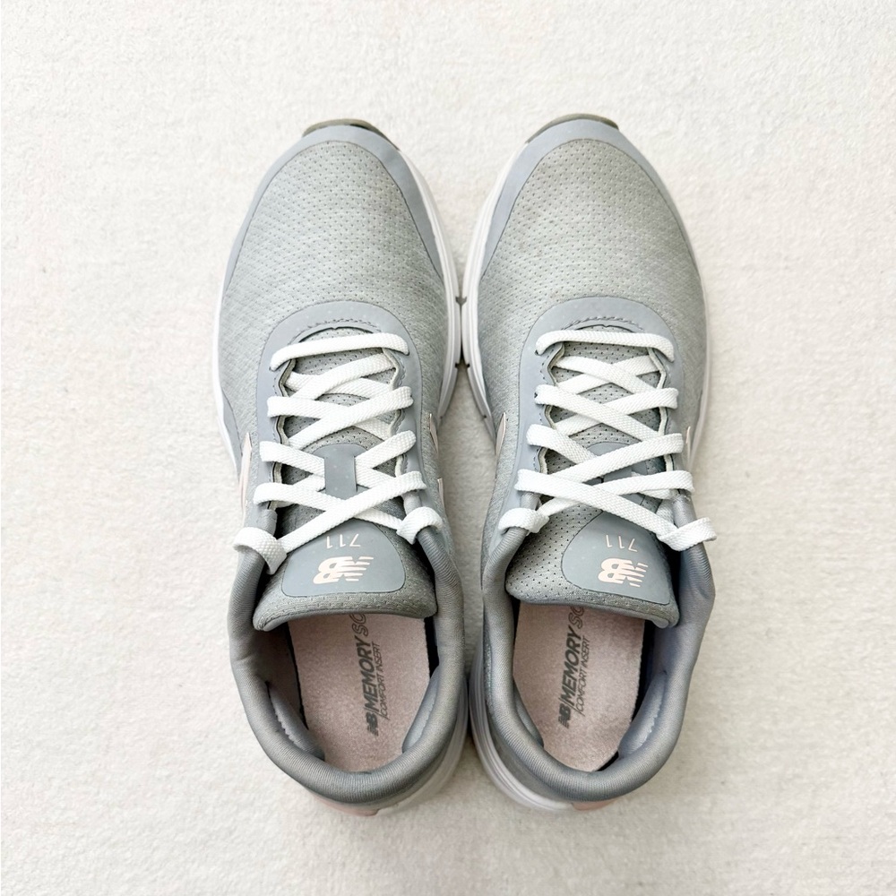 New Balance Gray and Pink Cross Training Sneakers - Picture 4 of 10